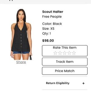 Scout Halter in Black Free People